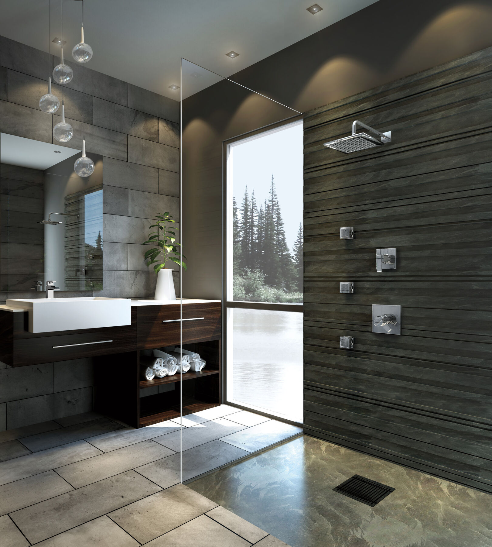 Single Handle Channel Bathroom Faucet, image 8