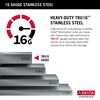 30” Workstation Kitchen Sink Drop-In Top Mount 16 Gauge Stainless Steel Single Bowl with WorkFlow™ Ledge and Accessories