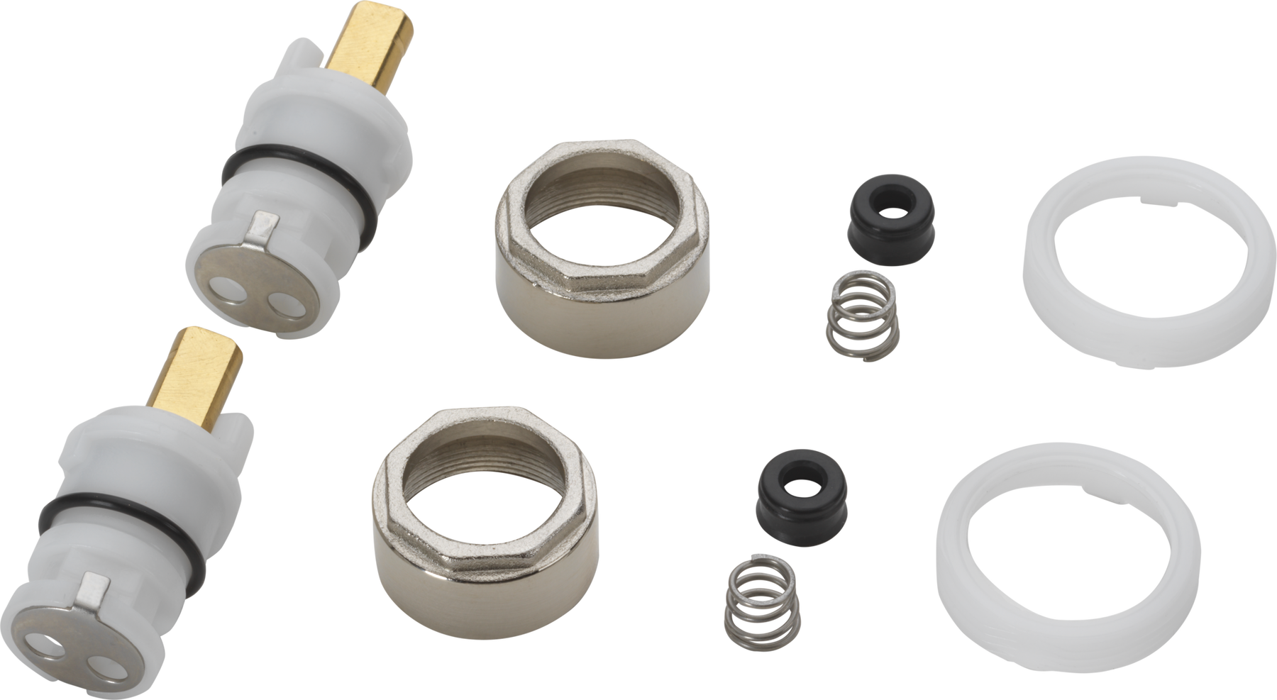 Stem Unit Assembly, Seat & Spring, Bonnet Nut & Washer, image 2