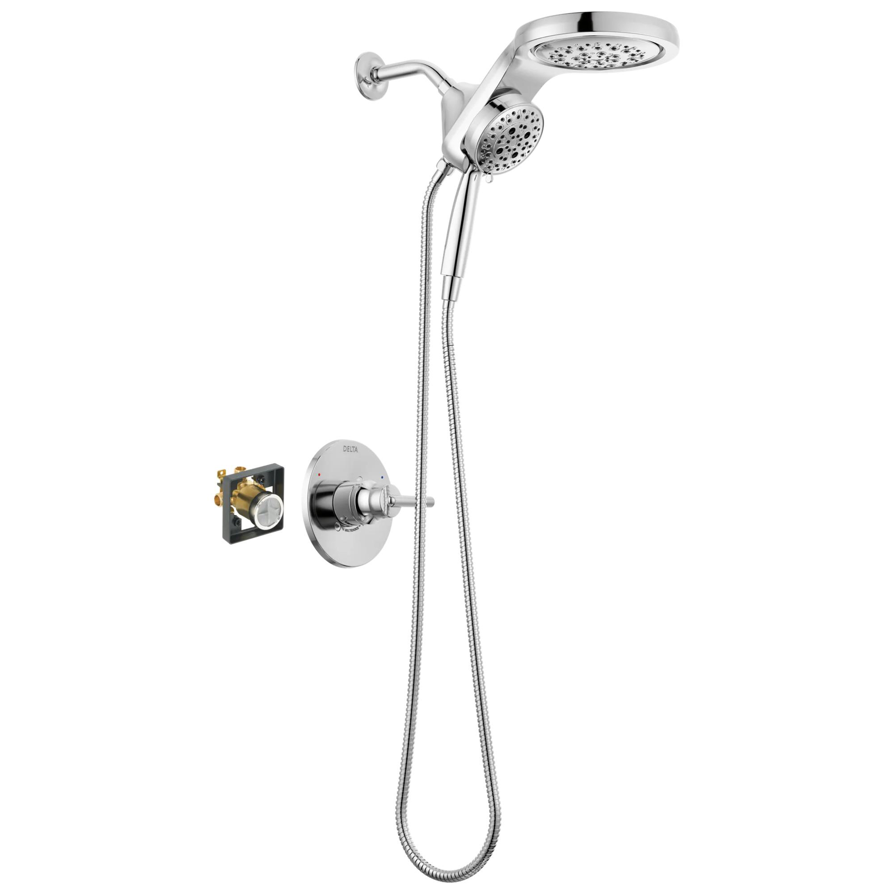 Shower Trim with HydroRain Shower Head and Rough Bundle - 14 Series