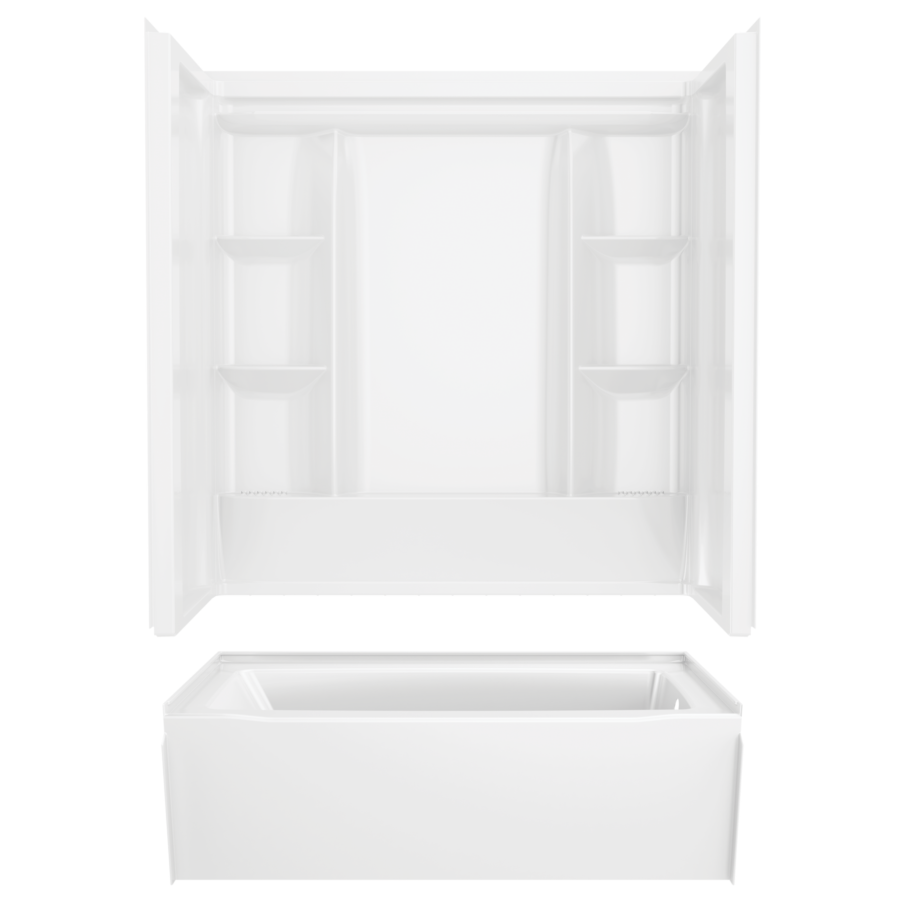 60x30 Alcove Bathtub with Wall Set Bundle - Right Drain