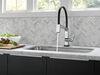 Single Handle Exposed Hose Kitchen Faucet with Touch<sub>2</sub>O Technology