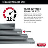 30” Stainless Steel Workstation Kitchen Sink Drop-In Undermount Single Bowl with WorkFlow™ Ledge and Accessories
