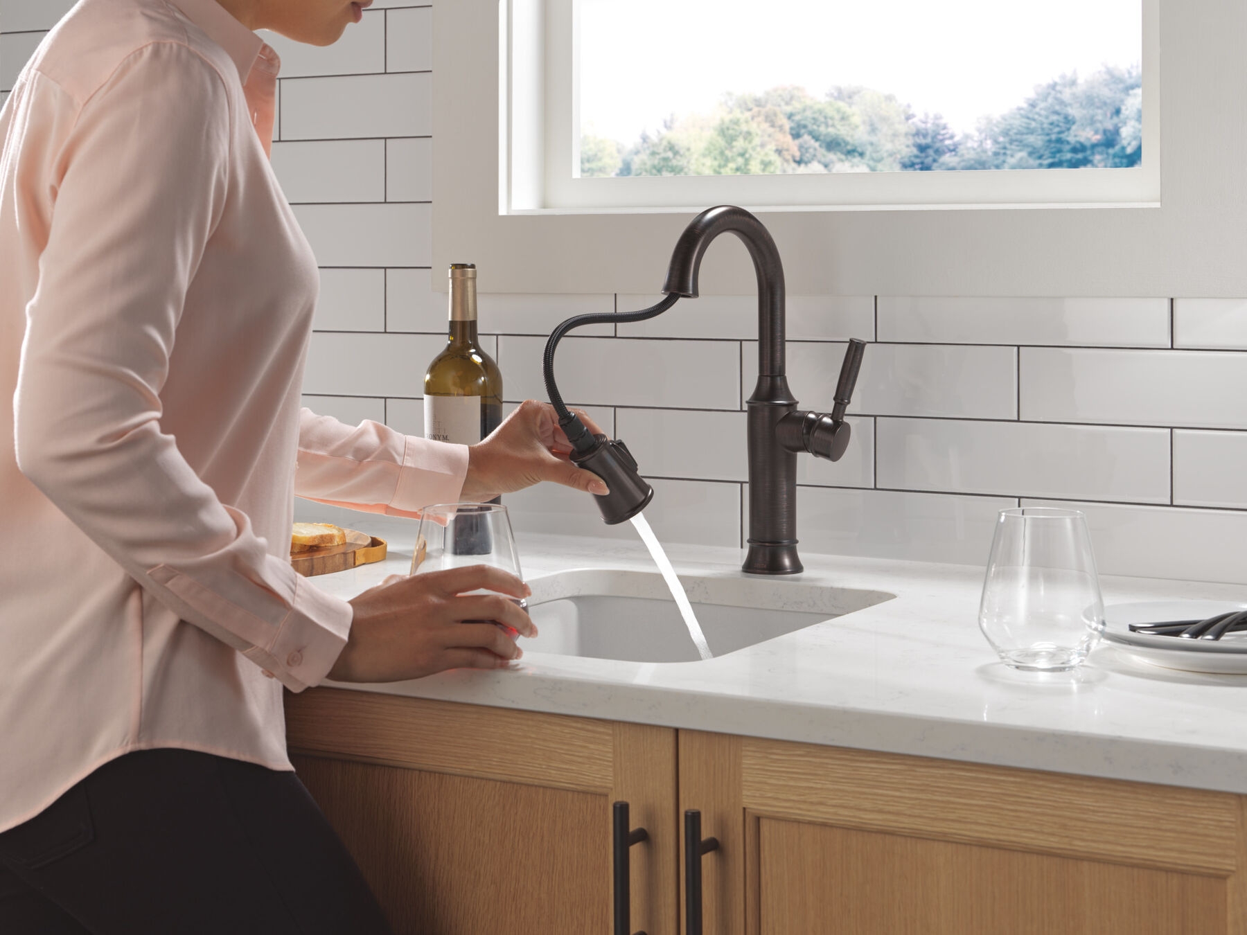 Single Handle Pull-Down Bar / Prep Faucet, image 4