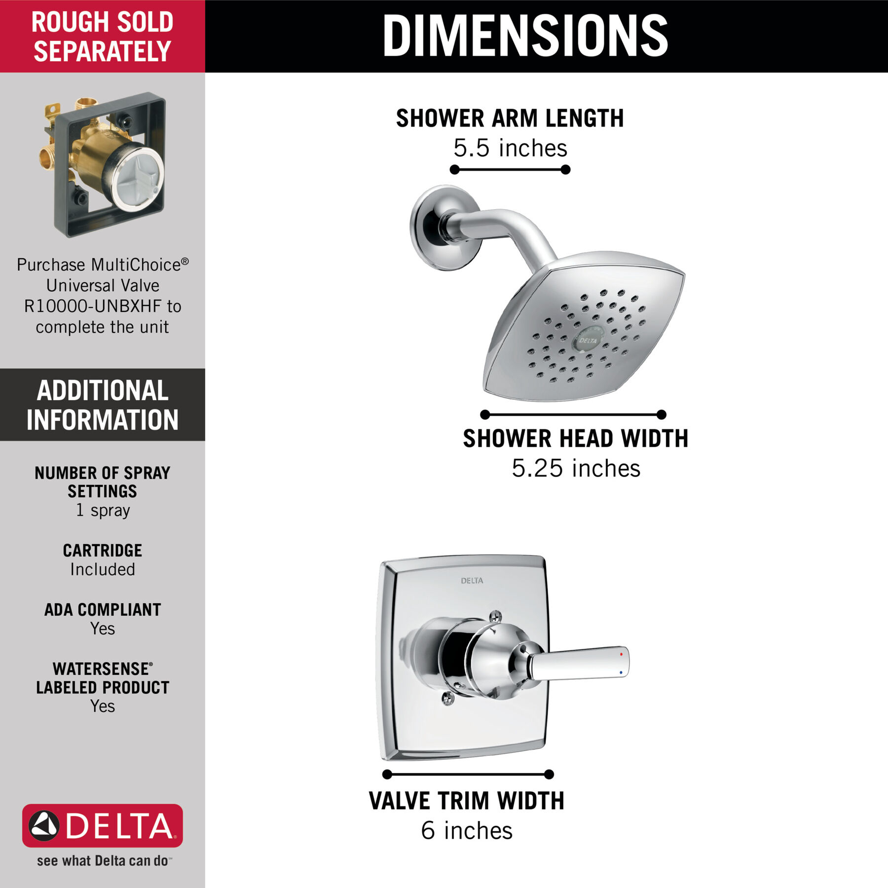 Monitor® 14 Series Shower Trim, image 1