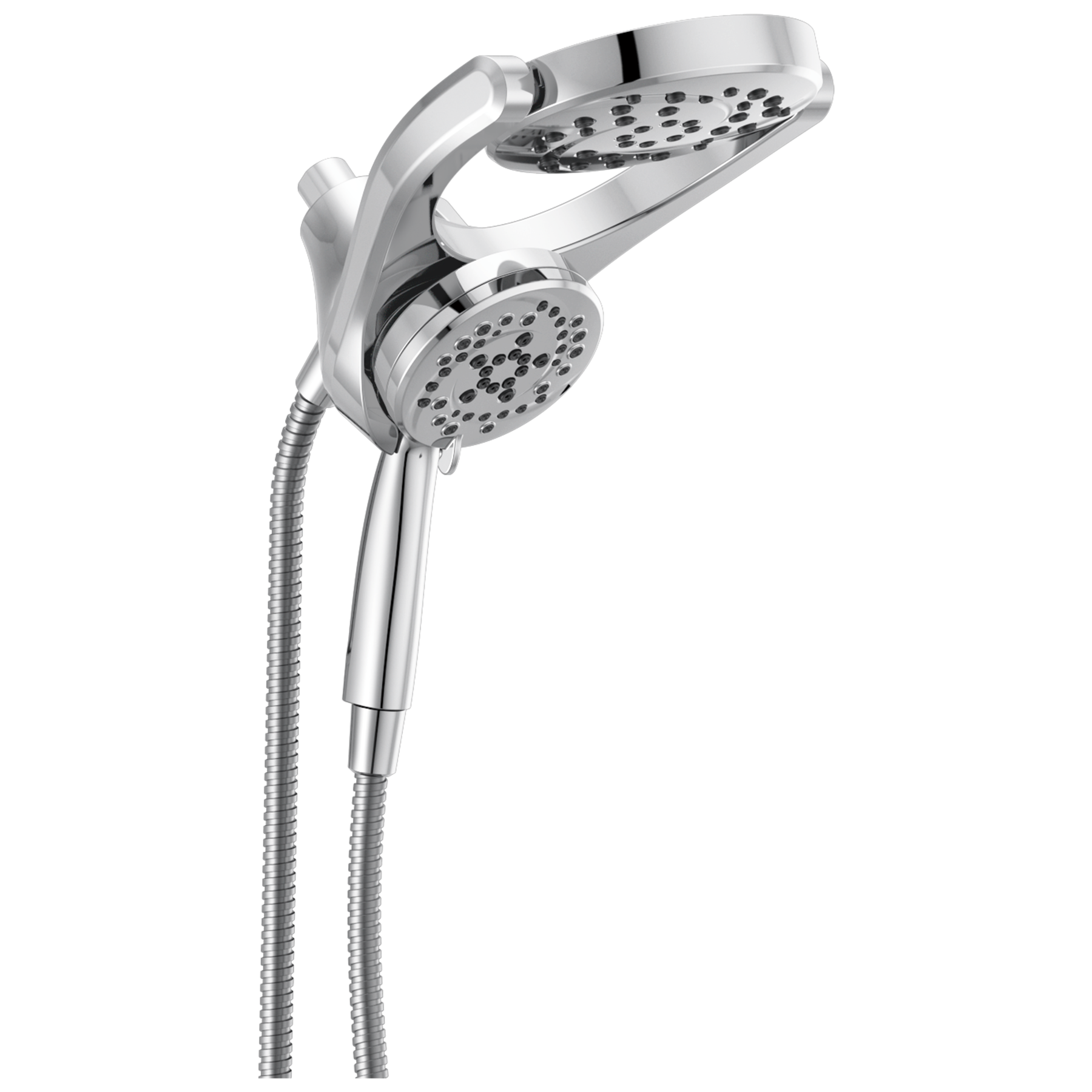 HydroRain® 4-Setting Two-in-One Shower Head (Recertified)