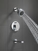 In-Wall Tub and Shower - Stick Handle; with 3-Setting Shower Head Ceramic Valve System