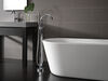Single Handle Floor Mount Tub Filler Trim with Hand Shower