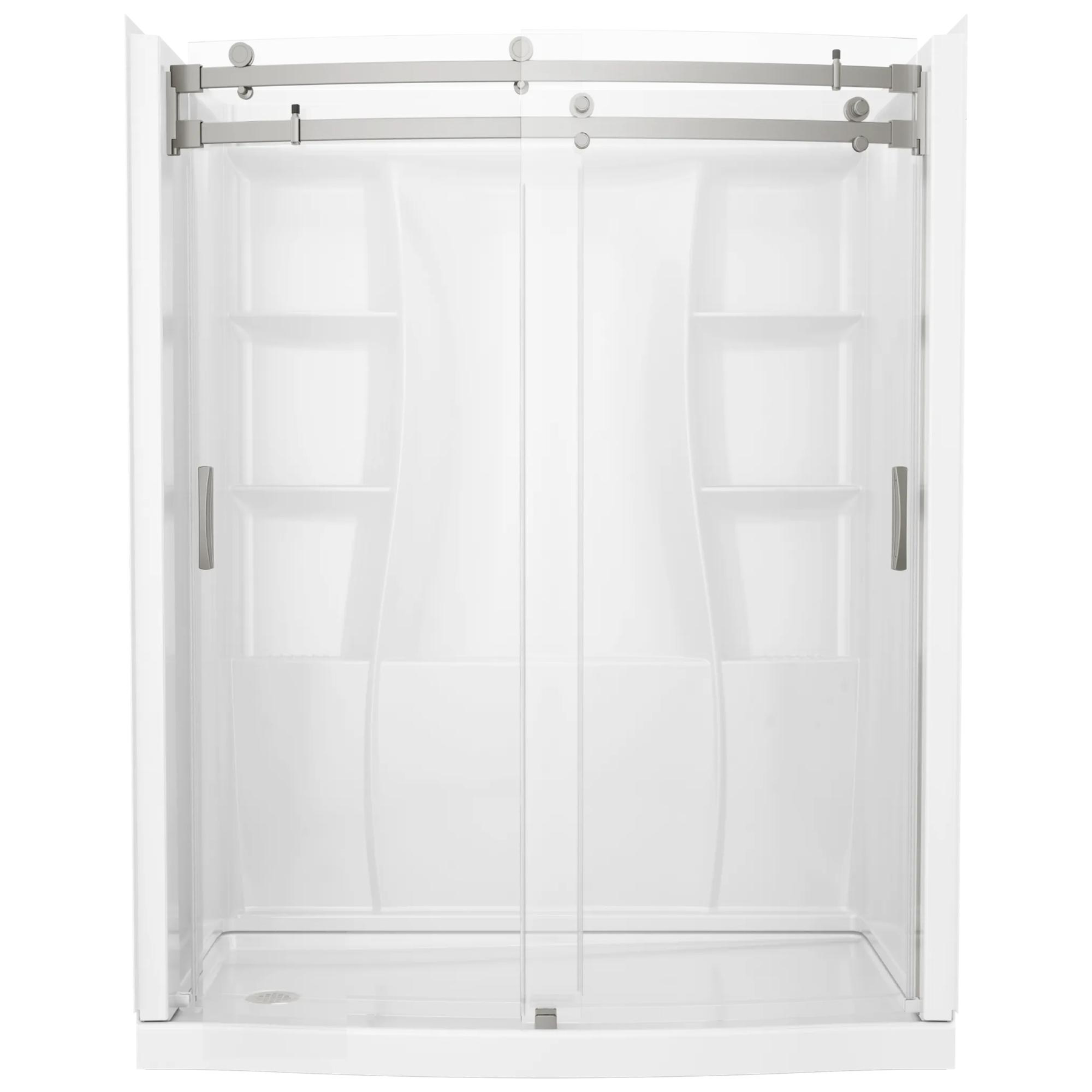 60x32 Alcove Shower Bundle with Door - Left Drain Curve