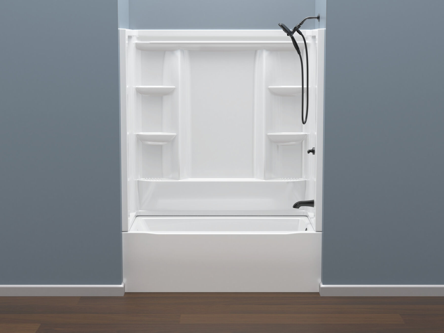 60x30 Alcove Bathtub, Wall Set and Trim Bundle - Right Drain, image 4