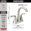 Two Handle Centerset Bathroom Faucet (Recertified)