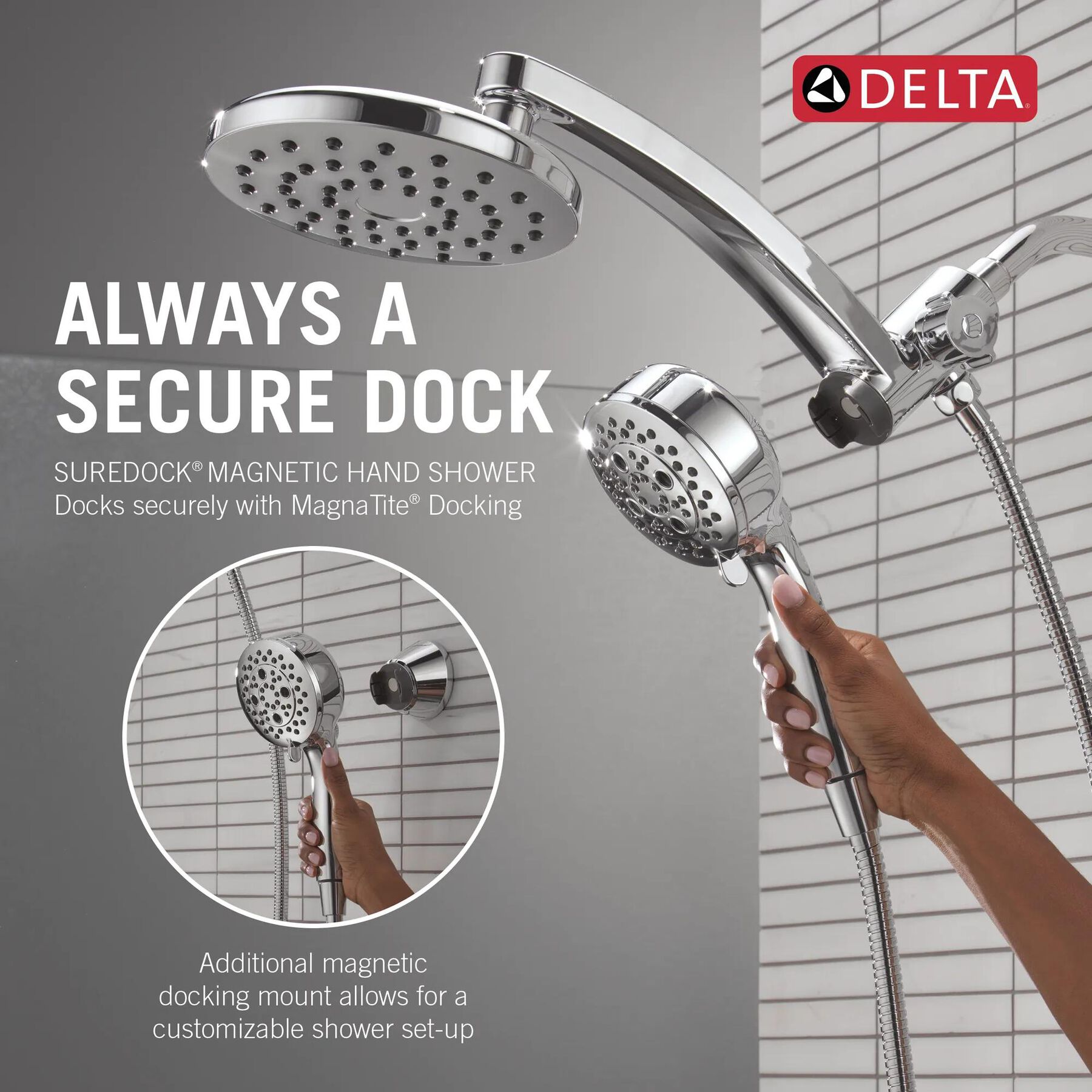 PivotPro&trade; 3-in-1 Combination Shower