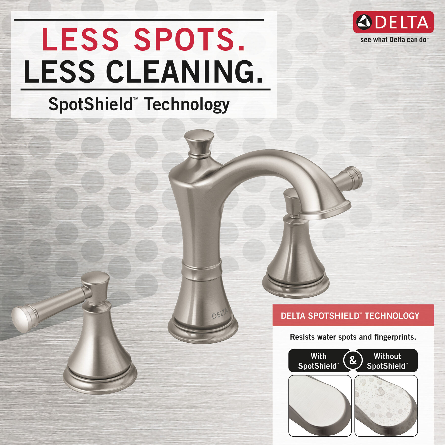 Two Handle Widespread Bathroom Faucet, image 2