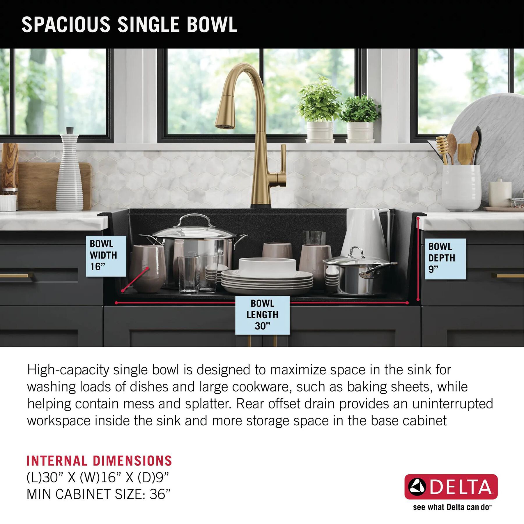 33&rdquo;&nbsp;Granite Composite&nbsp;Workstation Kitchen Sink&nbsp;Drop-In&nbsp;Top Mount&nbsp;Single Bowl with&nbsp;WorkFlow&trade; Ledge and Accessories
