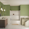 60x32 Alcove Bathtub with Tile Wall Bundle - Left Drain Curve