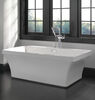 Single Handle Floor Mount Tub Filler Trim with Hand Shower (Recertified)