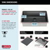 30” Undermount 16 Gauge Workstation Kitchen Sink Single Bowl with WorkFlow™ Ledge and Accessories