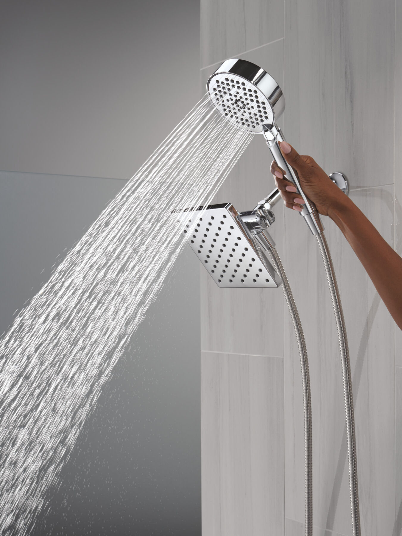 5-Setting Two-in-One Combination Shower with Additional Mount, image 5