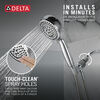 6-Setting Hand Shower with Cleaning Spray