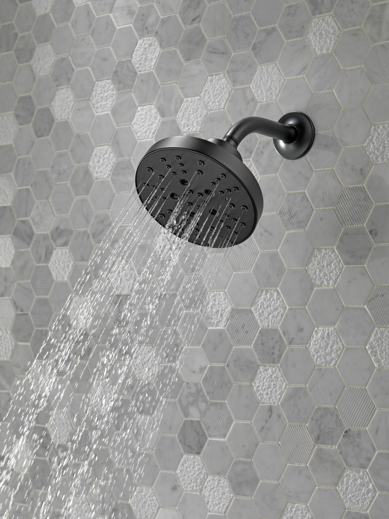 H<sub>2</sub>Okinetic® 5-Setting Contemporary Raincan Shower Head, image 7