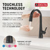 Touch<sub>2</sub>O® Technology Kitchen Faucet with Touchless Technology