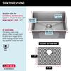 23&rdquo; Undermount Stainless Steel Single Bowl Kitchen Sink&nbsp;with Accessories