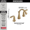 Two Handle Widespread Bathroom Faucet (Recertified)