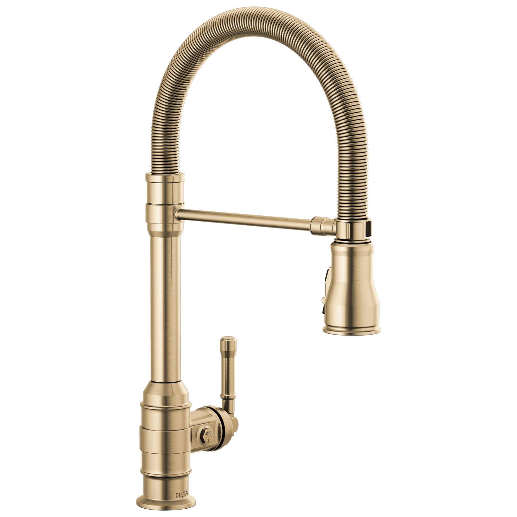 Single Handle Pull-Down Kitchen Faucet With Spring Spout