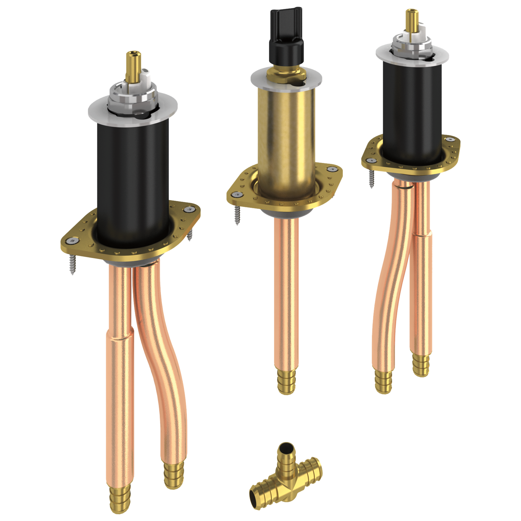 Two Handle Flexible Mount - PEX Crimp
