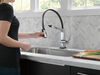 Single Handle Exposed Hose Kitchen Faucet with Touch<sub>2</sub>O Technology