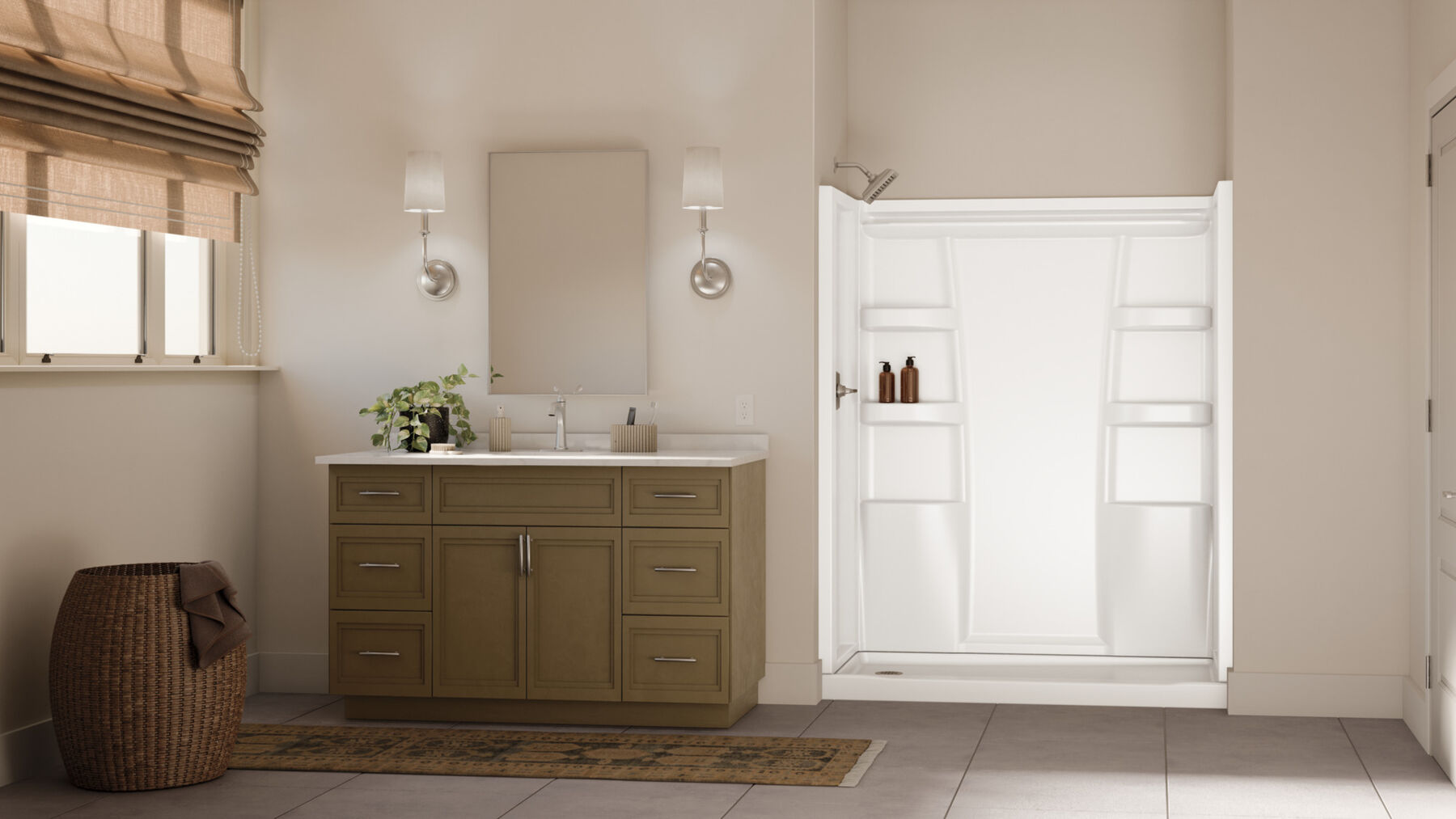 ProCrylic 60 in. x 32 in. Shower Surround, image 2