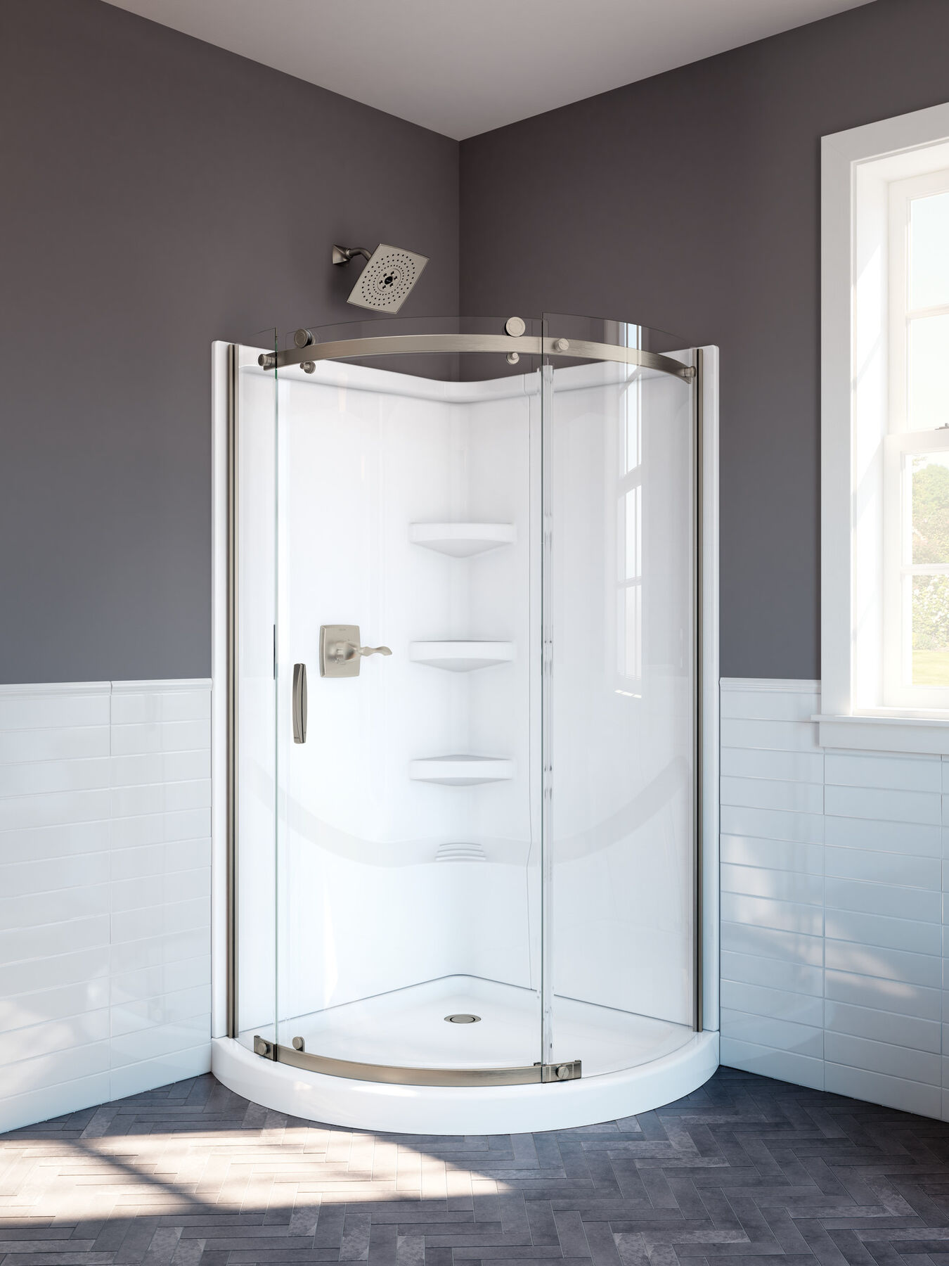 Round Corner Shower Enclosure, image 3