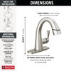 Single Handle Pull Down Bathroom Faucet (Recertified)
