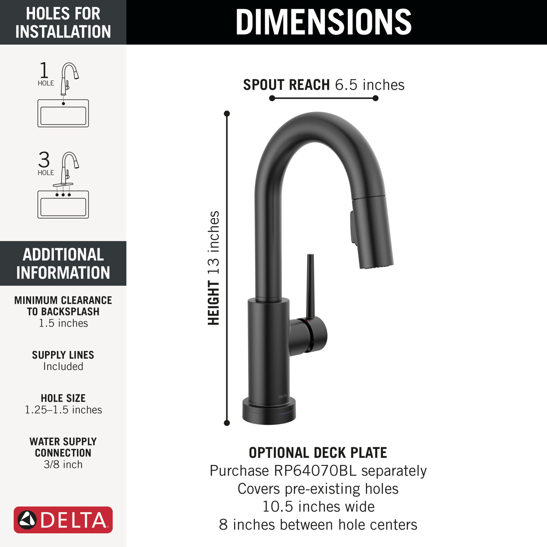 Touch2O® Bar / Prep Faucet with Touchless Technology, image 1