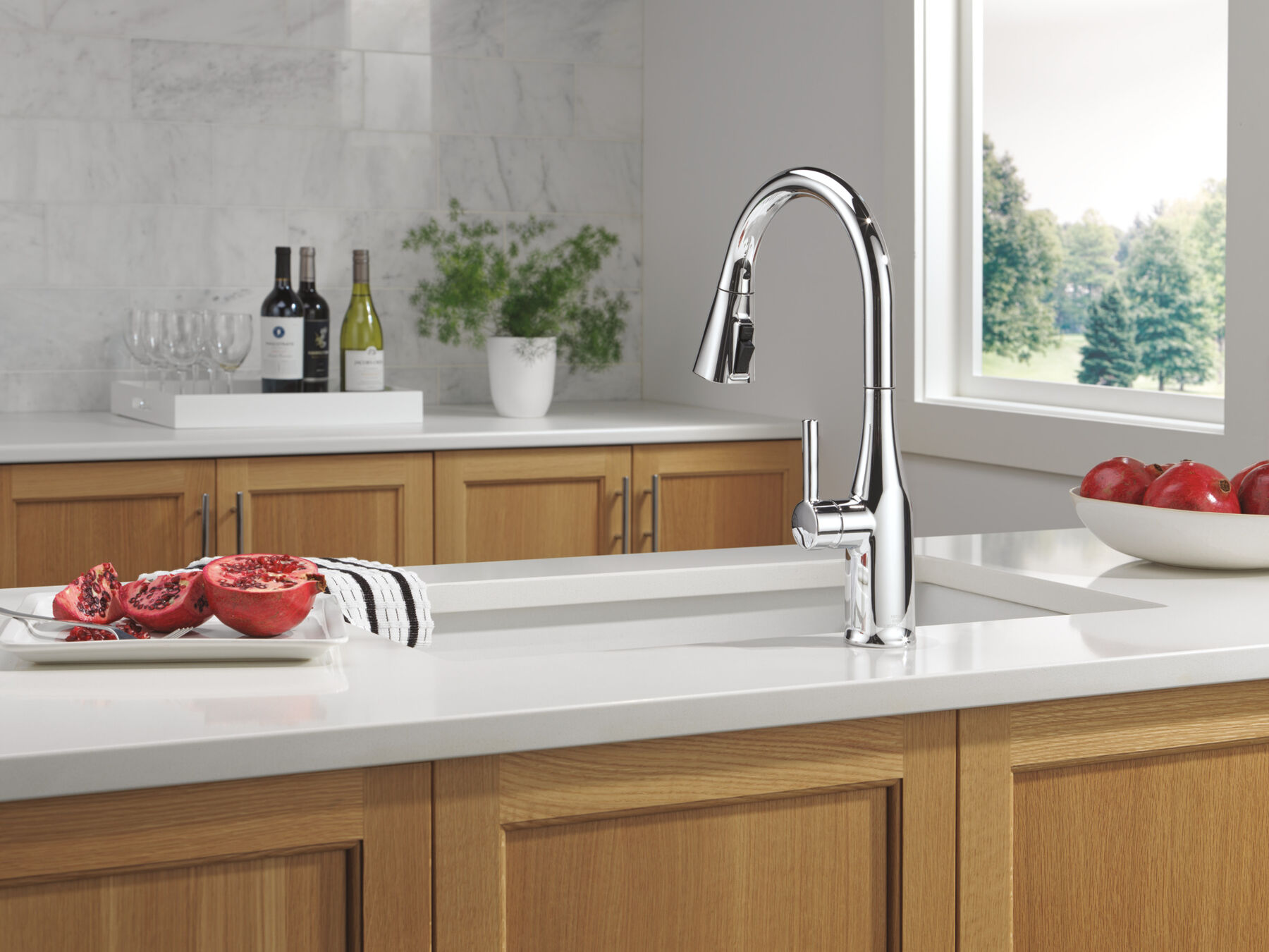 Single Handle Pull-Down Kitchen Faucet, image 11