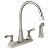 Two Handle Kitchen Faucet with Spray