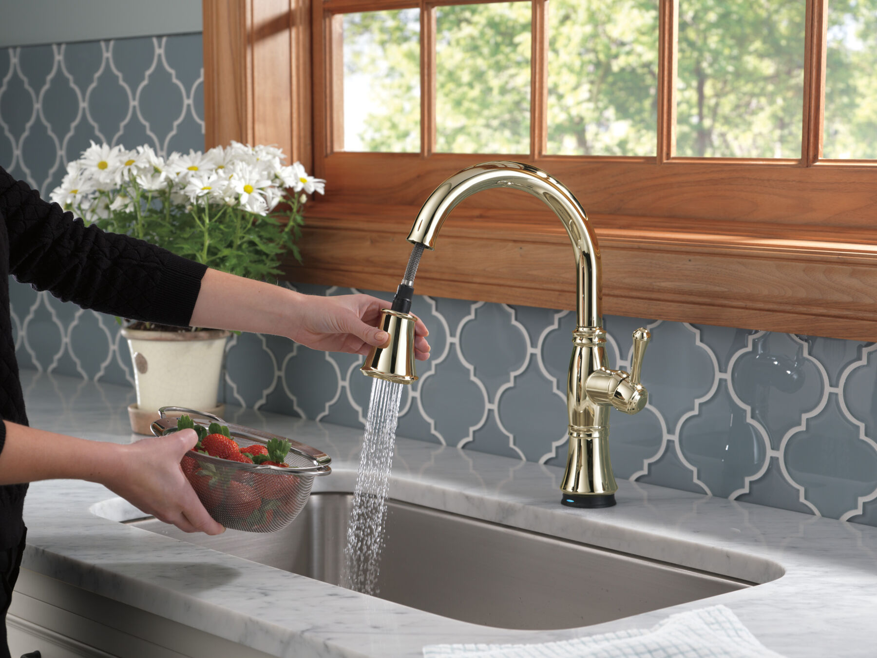 Single Handle Pull-Down Kitchen Faucet with Touch<sub>2</sub>O® and ShieldSpray® Technologies (Recertified), image 3