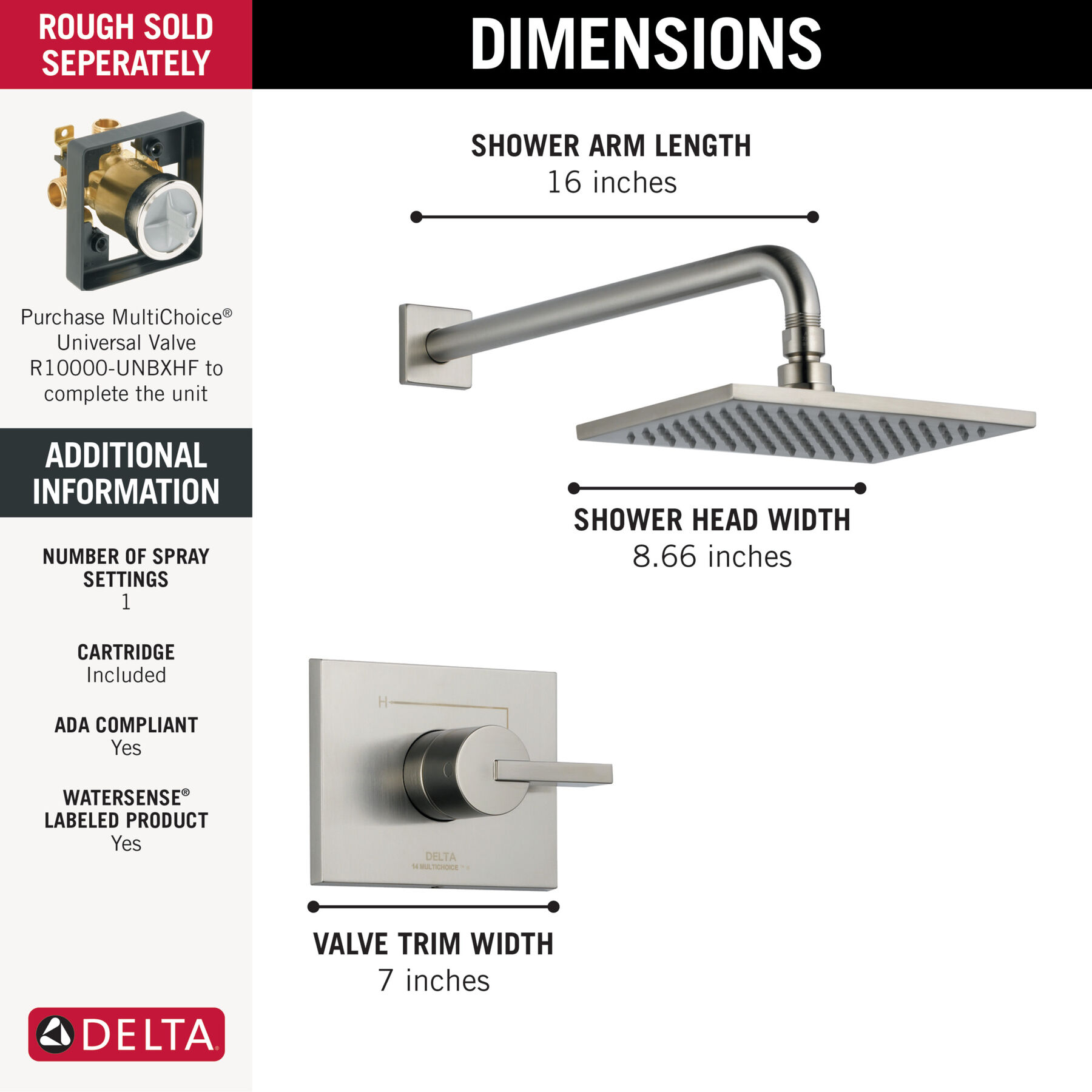 Monitor® 14 Series Shower Trim, image 5
