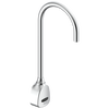 Wallmount Electronic SE Gooseneck Faucet, Hardwire, 2.2gpm