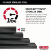 30” Drop-In Top Mount 16 Gauge Workstation Kitchen Sink Single Bowl with WorkFlow™ Ledge and Accessories