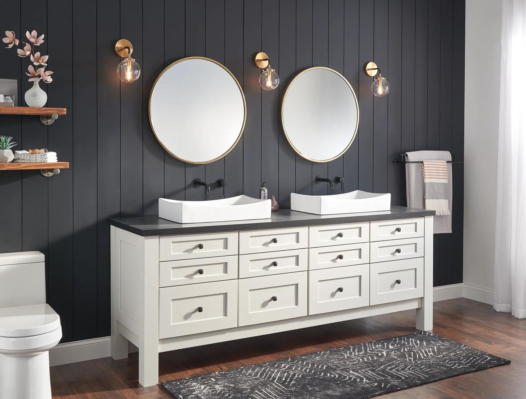 Single Handle Wall Mount Bathroom Faucet Trim (Recertified)
