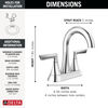 Two Handle Centerset Bathroom Faucet