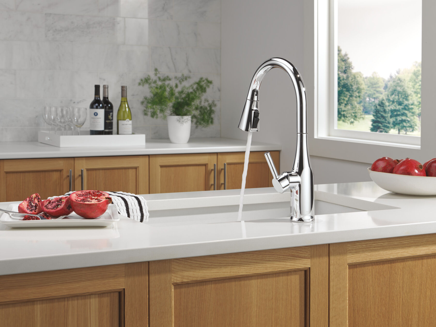 Single Handle Pull-Down Kitchen Faucet, image 10