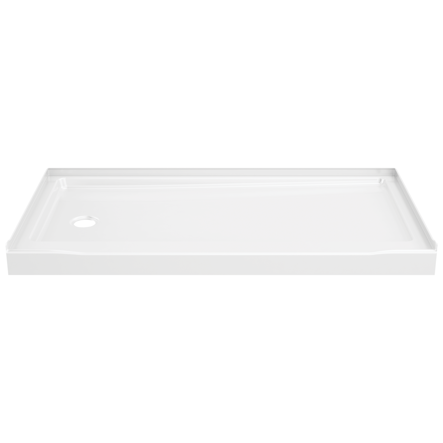 ProCrylic 60 in. x 32 in.Shower Base Left Drain
