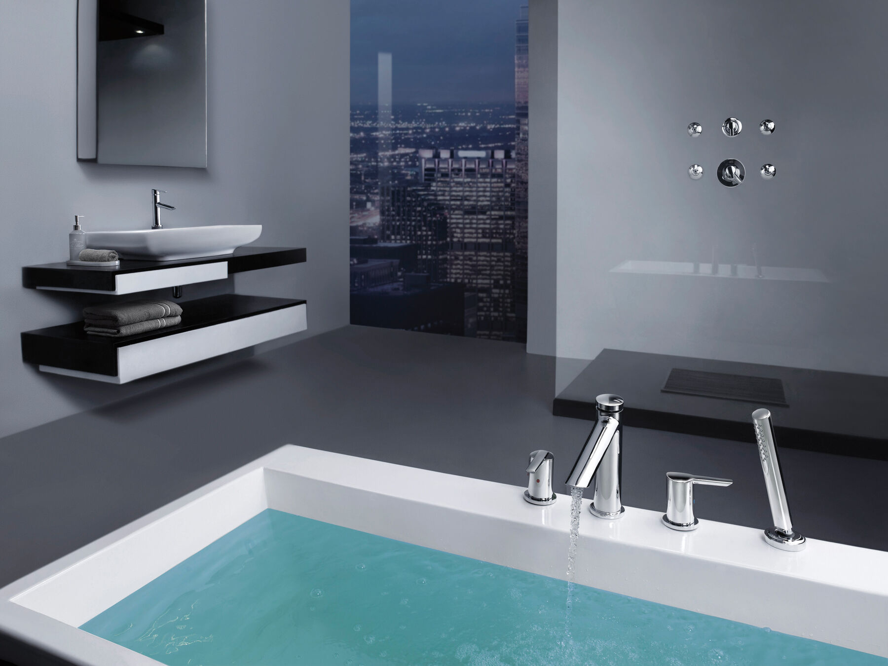 Single Handle Bathroom Faucet with Touch<sub>2</sub>O.xt® Technology, image 12