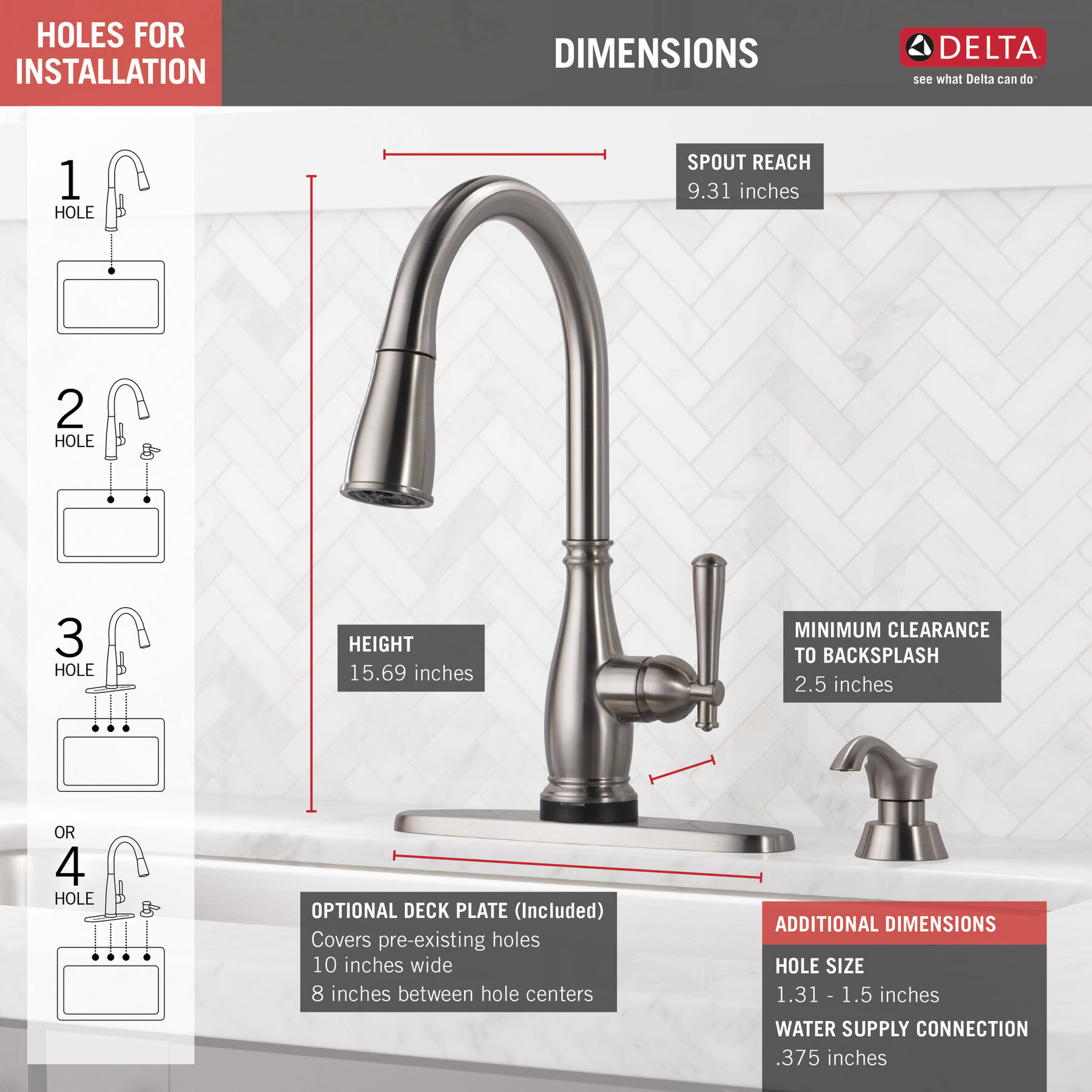 Single Handle Pull-Down Kitchen Faucet with Touch2O&reg; and ShieldSpray&reg; Technologies
