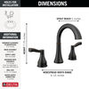 Two Handle Widespread Bathroom Faucet (Recertified)