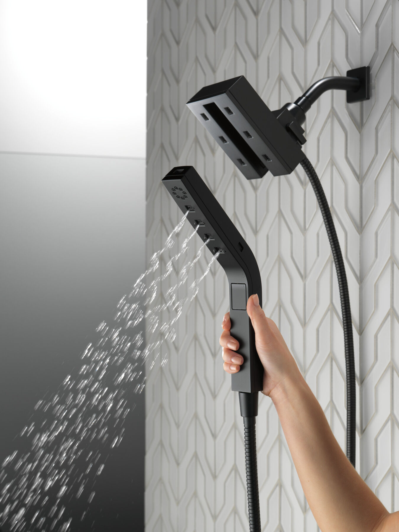 H2Okinetic® In2ition® 4-Setting Two-in-One Shower (Recertified), image 1