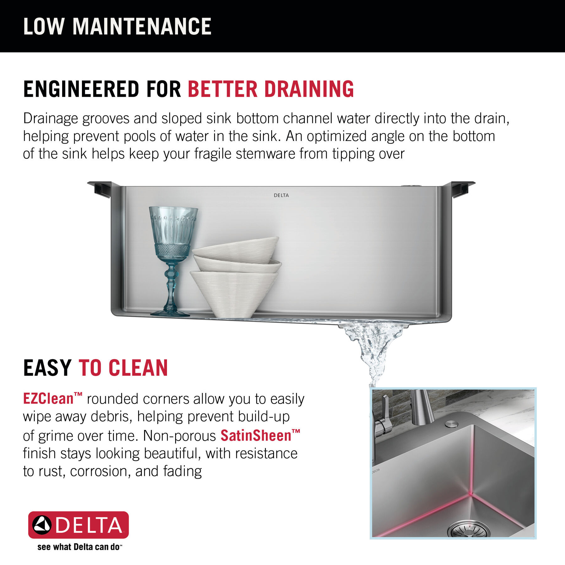 25” Drop-In Undermount Stainless Steel Single Bowl Kitchen Sink with Accessories, image 7