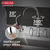 Two Handle Pull-Down Bridge Kitchen Faucet